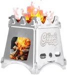 Grippi Camping Fire Stove - Camp Cook Stove - Wood Burning Stove - Survival Stove Portable Kit - Compact, Durable, Camp Stoves - Lightweight Outdoor Camping Stove - 4.5x6.5x7.1 inch