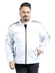 Hardsoda Men's Sports Jacket (0323-HSJKT07-03_White_3XL)