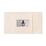 Foundations Ultra 200-EH Horizontal Wall-Mounted Baby Changing Station for Commercial Restrooms, High Density Polyethylene, Meets All Safety Standards, Made in The USA (Cream)