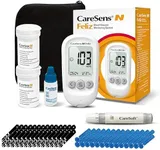 CareSens N Feliz Blood Glucose Monitoring Kit with 100 Blood Sugar Test Strips, 100 Lancets, 1 Blood Glucose Meter, 1 Lancing Device, 1 Control Solution, Travel Case for Diabetes Testing Kit