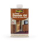 RUSTINS Original Danish Oil 500ml- Rich, Natural Glow - Enhances Wood Grain Beautifully, Professional-Grade Finish, Easy DIY Application