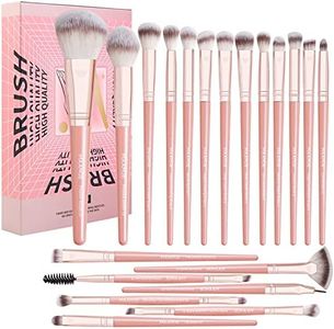 Makeup Brushes, MAANGE 20Pcs Makeup Brush Set Premium Synthetic Foundation Face Powder Blush Concealers Make Up Brushes Sets with Gift Box（Pink)