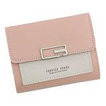 ARURA (LABEL) Tri-Fold Wallet Women’s Wallet Student Wallet Coin Purse Wallet for Women Ladies Purse Card Holder (Random Color) (Small)