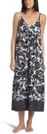 Nautica Women's Floral Maxi Gown, Black, X-Large