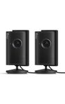 Ring Indoor Camera Plus (newest gen)| Plug-In Security Camera | Retinal 2K, 4x Enhanced Zoom, Low-Light Sight, Manual Lens Cover | 30-day free trial of Ring Subscription Plan | 2 cameras