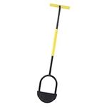 Half Moon Lawn Edger Manual Trimming Shovel Wide Foot Platform High Hardness Carbon Steel for Landscapes Driveway Flower Beds Sidewalks Patios with T Grip