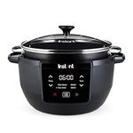 Instant Superior Slow Cooker - Digital Slow Cooker with Steamer, Sauté, Sear, Reheat and Keep Warm Functions, Removable Dishwasher Safe Pot - Up to 10 Portions, 7.1L Capacity