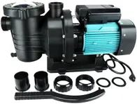 Pool Pump Above and Inground Ground, 2HP 6980GPH High Flow Self Primming Swimming Pool Pump, 110V Energy Saving with 2.0'' Unions and Filter Basket, In/Above Pool Pumps