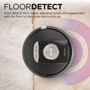 Shark PowerDetect Robot Vacuum – Black, Smart Sensor Cleaning