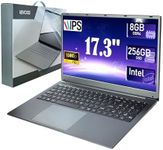 NBVCXSD Laptop Computer, 17 Inch Laptop, Win 11, 8GB RAM, 256GB SSD, Celeron Quad-Core Processor(Up to 2.9GHz), IPS Full HD Display with, Type-C, Wi-Fi, USB3.0