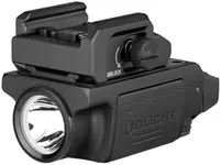 OLIGHT PL-Mini 3 Valkyrie 600 Lumens Compact Tactical Picatinny/GL/Hellcat Rail-Mounted Weaponlight with Two Included Rechargeable and Removable Battery, Pistol Light with Strobe Mode (Black)