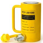 DOOROOM 20T 4Inch Stroke Porta Power Single Acting Lifting Cylinder for Shipbuilding, Machinery and Industry,Automatically Retract Split Hydraulic Cylinders Jacks