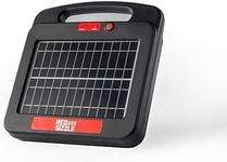 Solar Electric Fence Charger for Day and Night Protection | Red Sizzle 2S | Solar Powered Electric Fence Energizer Powers up to 1.8 Miles of Fence | 0.45 Joules