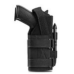 ACEXIER Universal Tactical Molle Pistol Gun Holster Adjustable Handgun Holster for 9mm G1ock 1911 G17 18 19 26 34, Ruger LCP, Beretta