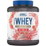 Applied Nutrition Critical Whey Protein Powder 2kg - High Protein Powder, Protein Milkshake, Muscle Building Supplement with BCAAs & Glutamine (2kg - 67 Servings) (Strawberry Milkshake)