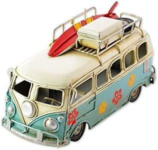 Camper Van Model 6.3 Inches Retro Classic Camper Van T1 Style Metal Beach Bus Vehicle Home Decor - Ideal Birthday Surprise for Boyfriend - Blue