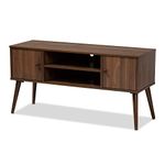 Baxton Studio 159-9850-AMZ TV Stands, One Size, Walnut