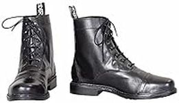 TuffRider Women's Baroque Lace Up Laced Paddock Boots, Black, 11