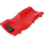 TecTake Heavy Duty PRO-USE Moulded Mechanics Creeper Crawler Board 6 wheels & Headrest