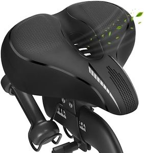 LEMEGO Sillín Bicicleta Cómodo Grande, Sillin Bicicleta MTB Hombre Mujer Antiprostatico Gel Acolchada Transpirable Reflectante Asiento para Bicicleta Montaña Electrica Estatica Spinning Bici