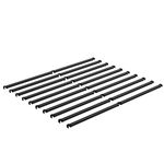 Hunlostten Metal Slats for Full Size Bed, Full Bed Slats Replacement, Enhance Support, Easy Assembly, Black