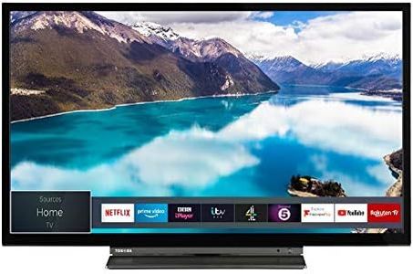 Toshiba 32WL3A63DB 32-Inch HD Ready Smart TV with Freeview Play - Black/Silver (2019 Model)