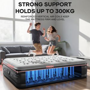 OlarHike Double Air Mattress – Black Inflatable Bed
