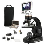Celestron 44341 Professional 5MP LCD Digital Microscope II, 4x-1600x Magnification, Black/Silver