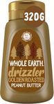 Whole Earth Drizzler Golden Roasted Peanut Butter, Super Smooth Squeezy Runny Nutty Spread Made with 100% Peanuts, All Natural Ingredients, No Added Sugar, Gluten Free, Vegan Friendly – 320g