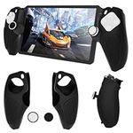 DLseego Protective Case Cover for Playstation Portal Remote Player PS5 Console, Silicone Soft Grip Handle Shell Protector with 4PCS Thumb Grips Caps Accessories Kit - Black