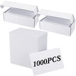 Graphic Quality PVC Cards Blank PVC Cards for ID Badge Printers CR80 30 Mil Blank Business Cards White Plastic ID Cards Fit Most Photo ID Badge Printers (1000 Pcs)