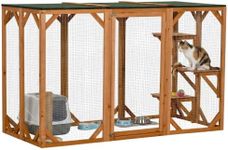 PawHut Outdoor Cat House, Catio Woo