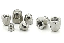 Rely®⇒VP INDUSTRIES (Pcs-25) M8 Thread Dome Head Cap Nut Stainless Steel 304 | Round Top Nut Hex Head | Acorn Nut or Crown head for Vehicle Tyre, DIY projects, Vehicle, Furniture or Home Improvement