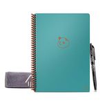 Rocketbook Panda Reusable Weekly Planner - Digital A4 Notebook, Teal Smart Notepad, Daily Academic Diary Pad, To Do List, Bullet Journal, with Frixion Erasable Pen, Office Gadget Reduces Paper Waste