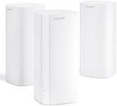 Tenda BE5100 WiFi 7 Mesh WiFi System – Dual-Band Whole-Home Coverage (6,600 Sq. Ft.), 1×2.5G + 2×1G Gigabit Ports, MLO & Ethernet Backhaul for Seamless Roaming, EasyMesh & VPN Ready- ME6 Pro (3-Pack)