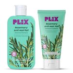 PLIX - THE PLANT FIX Rosemary Anti Hairfall Regime| Advanced Shampoo & Conditioner | Reduces Hair Fall & Strengthens Hair | Rosemary Extract, Ceramides & Plant Keratin | For Men & Women