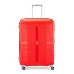 Aristocrat Nexon Strolly 79 Cm 360°|Trolley Bag, Speed_Wheel Suitcase For Travel, 4 Wheel Luggage For Men And Women, Polypropylene Hard Side Cabin And Check In Bag (Fiery Red, Large)