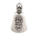 Guardian® Keep Calm and Ride on Motorcycle Biker Luck Riding Bell or Key Ring