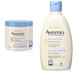 Aveeno Lotions Eczema Care Anti-Itch Balm, Eczema Treatment Cream With Colloidal Oatmeal, 311g & Eczema Care Moisturizing Cream - Itchy Skin, Dry Skin, Sensitive Skin, Skin Treatment 330 mL