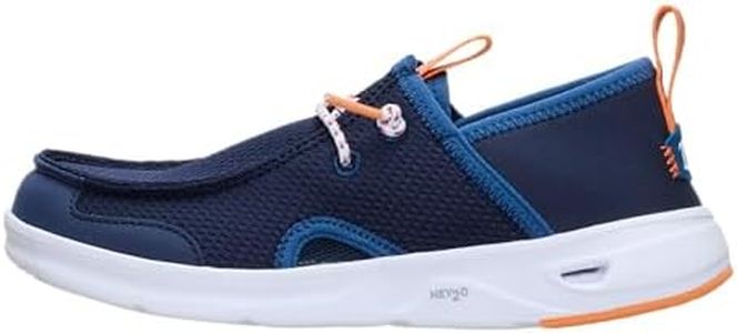 HEYDUDE Unisex Youth Wally Hey2O Wander Slip On Mesh Shoe, Navy Size 12 | Built for Water, Lightweight with Quick Dry