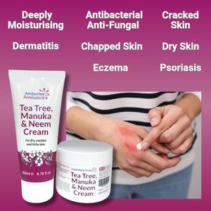 Tea Tree Manuka Neem Cream 350ml – Antibacterial, Antifungal Skin Relief