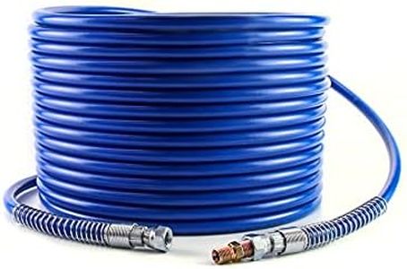 QWORK Airless Paint Hose, 50 Ft. x 1/4 In Airless Paint Sprayer Hose, 3300 PSI Universal Flexible Fiber Tube, High Pressure Sprayer Tube, Blue