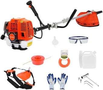 Luojuny 52CC 2-Cycle Petrol Grass Trimmer Garden Multi Tool, 2 in 1 Petrol Strimmers, 2025 Upgraded Strong Power Brush Cutter, Multi-Functional Garden Strimmer for Yard, Lawn