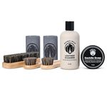 Rhino Wax - Tack Cleaning Kit (Saddle Soap + Leather Cleaner + Brushes + Cloths) Saddle Soap Kit for Deep Cleaning and Routine Tack Maintenance - Saddles Bridles Boots Reins Straps - USA Made