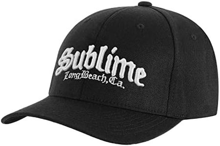 Sublime Men's CA Logo Baseball Cap Adjustable Black