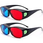 3D Glasses, 1PCS Red Blue 3D Glasses 3D Movie Game Glasses Anti-Polarization Design