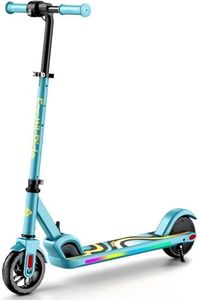 FanttikRide C9 Pro Electric Scooter for Kids 8-12, Adjustable Handlebar Height for Riders 3.9-5.2 ft, 132 lbs, Up to 40 min Continuous Time, 5 Miles Range, 3 Speed Mode 5/8/10 MPH, Blue