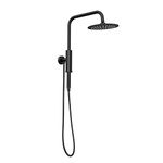 PULSE Showerspas 1052-MB Aquarius System with 8" Rain Showerhead and Magnetic Attached Hand Shower with On/Off, Matte Black