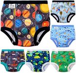 Max Shape 6 Pack Potty Training Underwear for Boys,Washable Baby Boy Toilet Training Pants Training Underwear Fit 2T-6T Black 4T