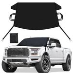 EcoNour Car Windshield Cover for Ice and Snow | Upgraded 600D Oxford Fabric Winter Windshield Covers for Ice Removal | Winter Car Accessories for Windshield Protection | XL (74 x 43 Inches)